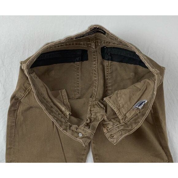 Hudson Vintage USA Made Stretch Denim Cargo Jeans. Washed Olive, Women's 25. GUC - Picture 7 of 9
